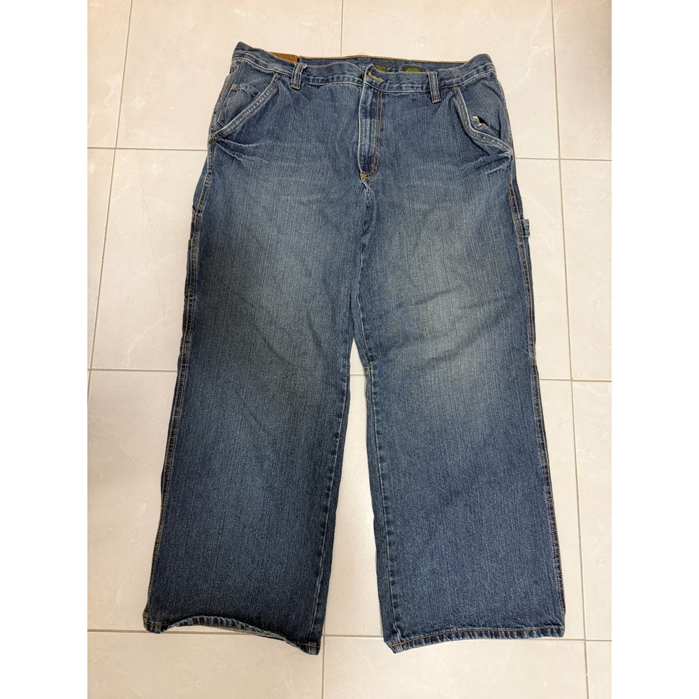 Timberland Mens Blue Denim Carpenter Work Pants Jeans 38x30 -Measures 28" inseam